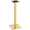 Base de mesa TROCADERO 110DO, alta, acero inox, dorada, base acero de 8 mm. 45 x 45 cms, altura 110 cms (Pack de 2 unidades)