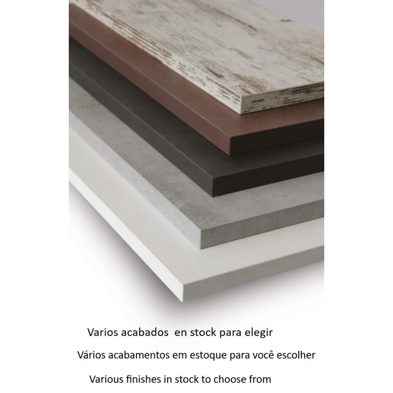 Tablero de melamina 30 mm, NEGRO 10, 60 x 60 cms (Pack de 2 unidades)