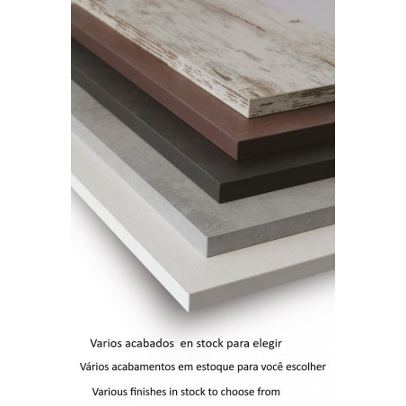 Tablero de melamina 30 mm, NEGRO 10, 110 x 68 cms (Pack de 2 unidades)