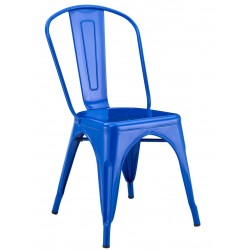 Silla TOL EK LIMITED, acero, azul (Pack de 5 unidades)