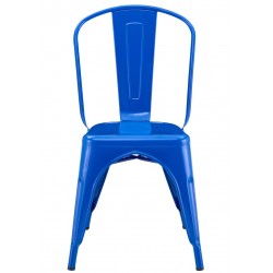Silla TOL EK LIMITED, acero, azul (Pack de 5 unidades)