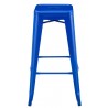 Taburete TOL EK LIMITED, acero, azul (Pack de 5 unidades)