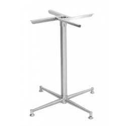 Base de mesa PAUDY, acero inoxidable, base de 63 x 63 cms, altura 72 cms (Pack de 2...