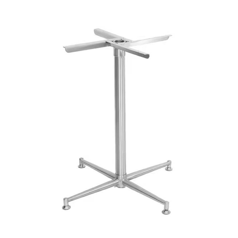 Base de mesa PAUDY, acero inoxidable, base de 63 x 63 cms, altura 72 cms (Pack de 2 unidades)