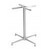 Base de mesa PAUDY, acero inoxidable, base de 63 x 63 cms, altura 72 cms (Pack de 2 unidades)