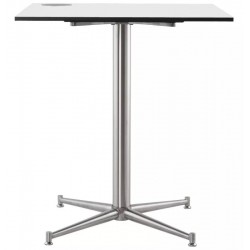 Base de mesa PAUDY, acero inoxidable, base de 63 x 63 cms, altura 72 cms (Pack de 2 unidades)