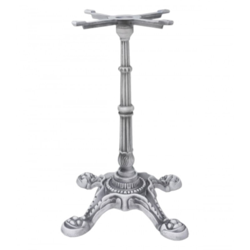 Base de mesa LIVRY 72, fundición, 4 pies, acabado vintage, altura 72 cms (Pack de 2 unidades)