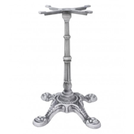 Base de mesa LIVRY 72, fundición, 4 pies, acabado vintage, altura 72 cms (Pack de 2 unidades)