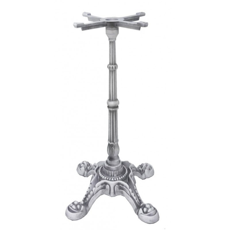 Base de mesa LIVRY 110, alta, fundición, 4 pies, acabado vintage, altura 110 cms (Pack de 2 unidades)