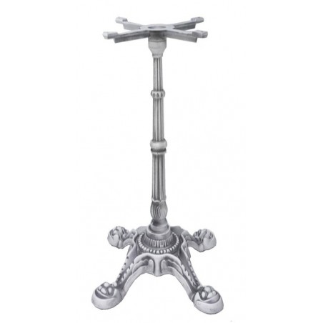Base de mesa LIVRY 110, alta, fundición, 4 pies, acabado vintage, altura 110 cms (Pack de 2 unidades)