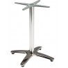 Base de mesa ROMA NEW, 4 brazos, inoxidable y aluminio (Pack de 2 unidades)