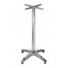 Base de mesa ROMA NEW, alta, 4 brazos, inoxidable y aluminio* (Pack de 2 unidades)