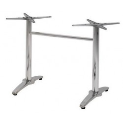 Base de mesa ROMA NEW, rectangular, inoxidable y aluminio*