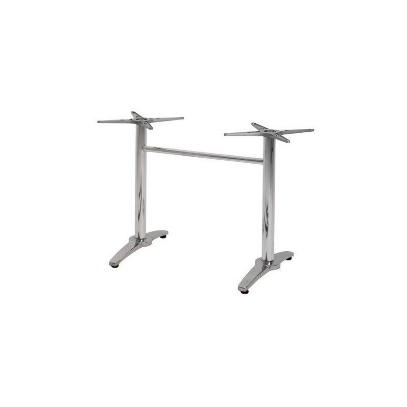 Base de mesa ROMA NEW, rectangular, inoxidable y aluminio*