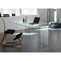 Mesa NICOLE, cristal, 200x120 cms