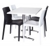 Base de mesa ROMA NEW, rectangular, inoxidable y aluminio*