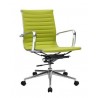Sillón de oficina NICK, giratorio, regulación de altura, basculante, similpiel verde