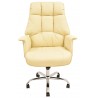 Sillón de oficina FIRENZE, alto, regulación de altura, mecanismo multifunción, similpiel beige
