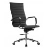 Sillón de oficina OLIVER, alto, regulación de altura, basculante profundo, similpiel negra
