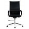 Sillón de oficina OLIVER, alto, regulación de altura, basculante profundo, similpiel negra