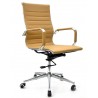 Sillón de oficina OLIVER, giratorio, regulación de altura, basculante profundo, similpiel marrón claro