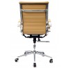 Sillón de oficina OLIVER, giratorio, regulación de altura, basculante profundo, similpiel marrón claro