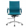 Sillón de oficina OLIVER, giratorio, regulación de altura, basculante profundo, similpiel turquesa