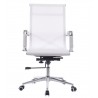 Sillón de oficina IGOR, giratorio, regulación de altura, basculante profundo, malla blanca