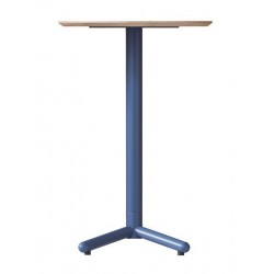 Mesa COLMAR, alta, azul, tapa de contrachapado revestido con HPL, color natural, 70 x...