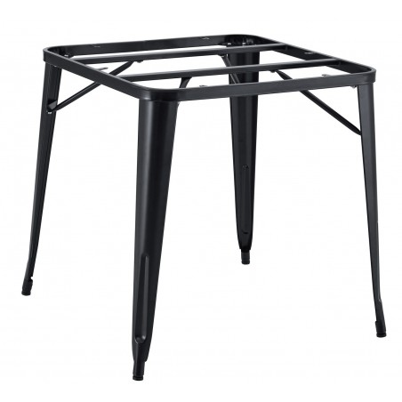 Base de mesa TOL EK, acero, negra, para tapa de 80 x 80 cms (Pack de 2 unidades)