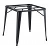 Base de mesa TOL EK, acero, negra, para tapa de 80 x 80 cms (Pack de 2 unidades)