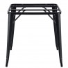 Base de mesa TOL EK, acero, negra, para tapa de 80 x 80 cms (Pack de 2 unidades)