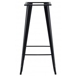 Base de mesa TOL EK, alta, acero, negra, para tapa de 60 x 60 cms (Pack de 2 unidades)