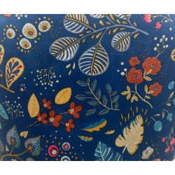 Taburete CARNAVAL SKY BLUE, metal, tapizado velvet azul con trasera carnaval (Pack de 4 unidades)