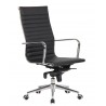 Sillón de oficina ROTERDAM, alto, similpiel negro