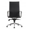 Sillón de oficina ROTERDAM, alto, similpiel negro