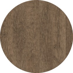 Tablero de mesa Werzalit WER-WOODART, Roble R.Oscuro 4510, 60 cms de diámetro (Pack de...