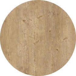 Tablero de mesa Werzalit WER-WOODART, Avalon Pine 4729, 70 cms de diámetro (Pack de 2...
