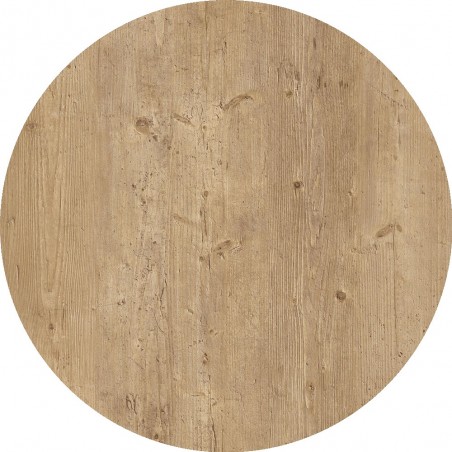 Tablero de mesa Werzalit WER-WOODART, Avalon Pine 4729, 70 cms de diámetro (Pack de 2 unidades)