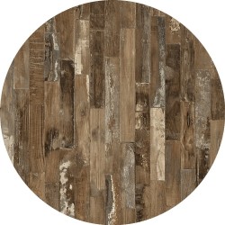 Tablero de mesa Werzalit WER-WOODART, Maracaibo 4614, 70 cms de diámetro (Pack de 2...