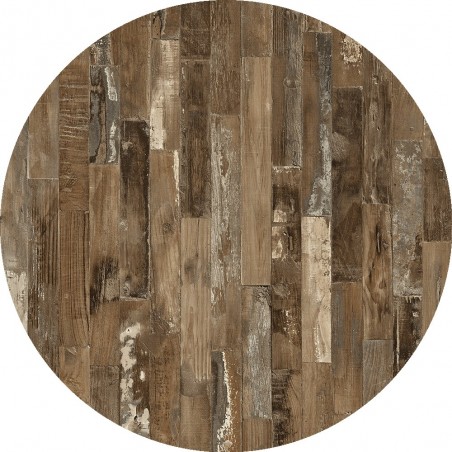 Tablero de mesa Werzalit WER-WOODART, Maracaibo 4614, 70 cms de diámetro (Pack de 2 unidades)