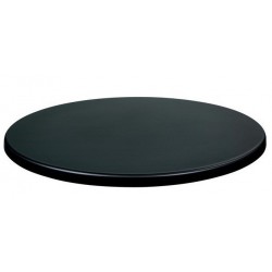 Tablero de mesa Werzalit WER-UNIART, Negro 3190, 70 cms de diámetro (Pack de 2 unidades)