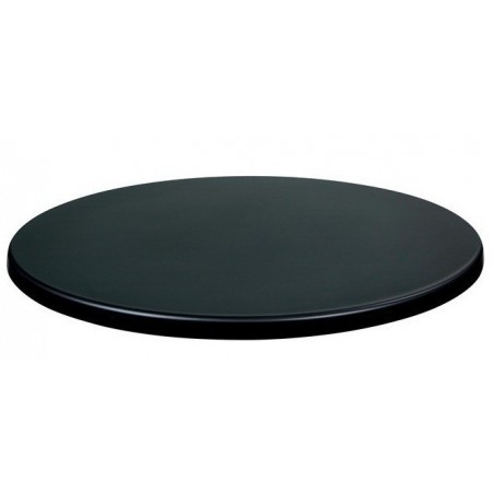 Tablero de mesa Werzalit WER-UNIART, Negro 3190, 70 cms de diámetro (Pack de 2 unidades)