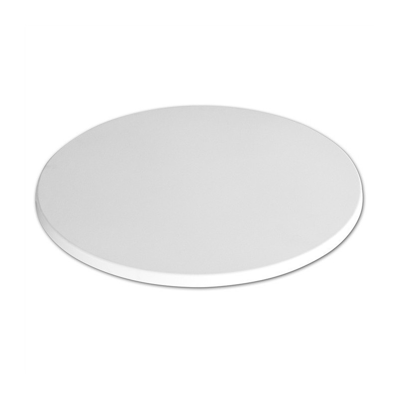 Tablero de mesa Werzalit WER-UNIART, Blanco 3101, 70 cms de diámetro (Pack de 2 unidades)