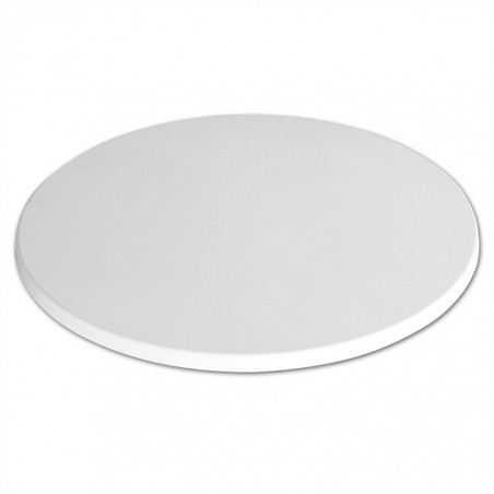 Tablero de mesa Werzalit WER-UNIART, Blanco 3101, 70 cms de diámetro (Pack de 2 unidades)