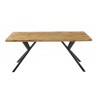 Mesa OLITE 180RT, metal, madera, 180 x 90 cms