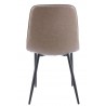Silla PEÑAFIEL, metal, similpiel vintage gris (Pack de 4 unidades)