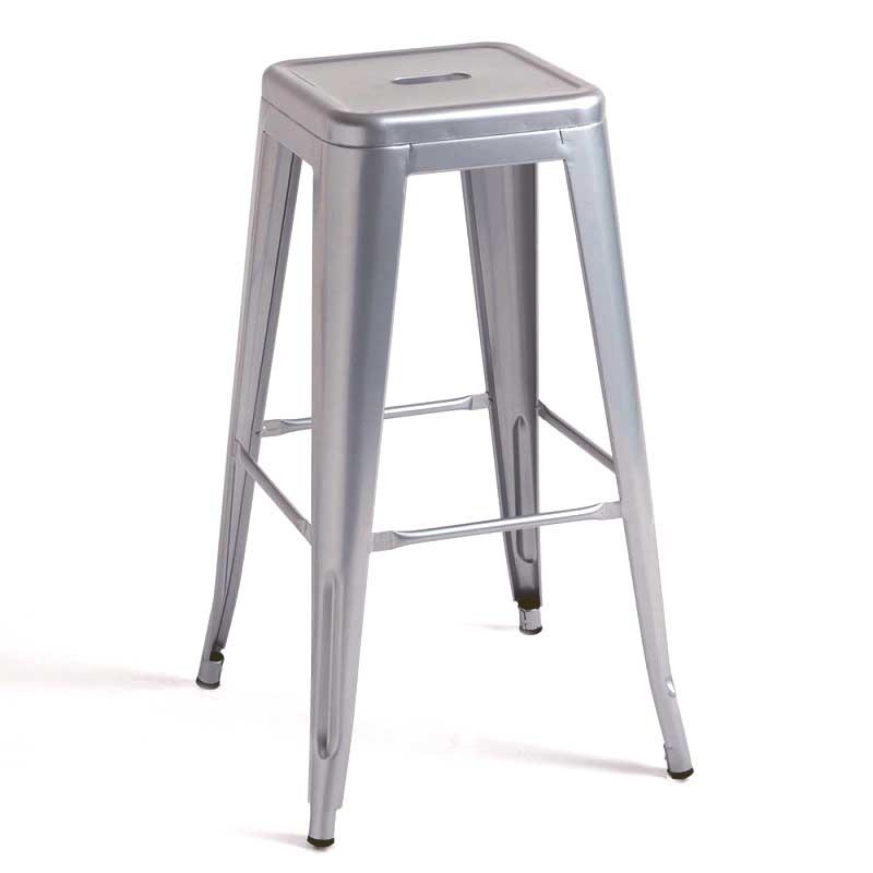 Taburete TOL EK LIMITED, acero, gris plata (Pack de 5 unidades)