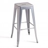 Taburete TOL EK LIMITED, acero, gris plata (Pack de 5 unidades)