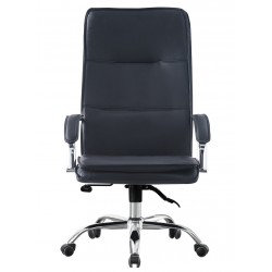 Sillón de oficina NEROTH, alto, mecanismo multifunción, similpiel negra